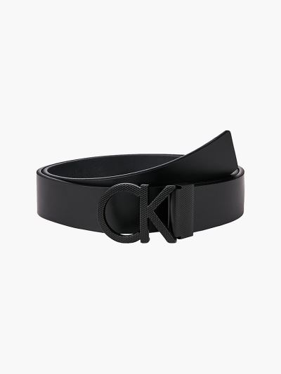 Calvin Klein Táskák & Kiegészítők HU210238 | Calvin Klein Bőr Logo Férfi Öv Fekete